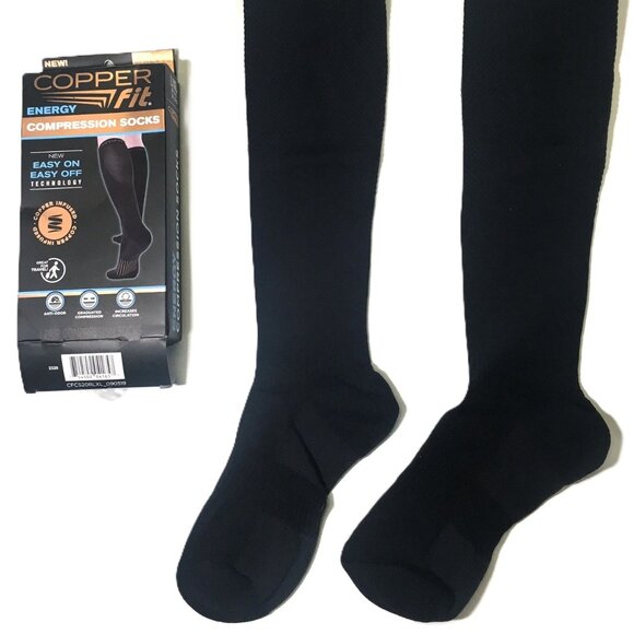 🛑COPPER FIT Unisex ➕🆒 COMPRESSION SOCKS Easy Off High Knee Energy 💸BUY NOW‼️ - Picture 5 of 16
